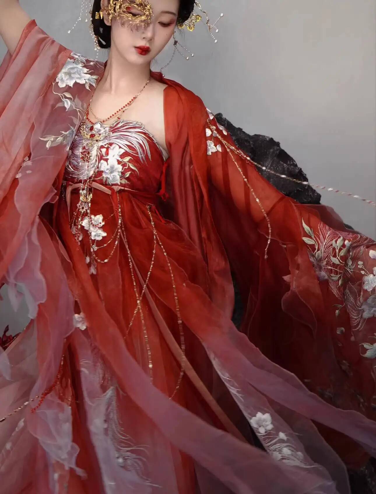 Women In Hanfu Heavy Embroider - Embroidery Set 评论和价格