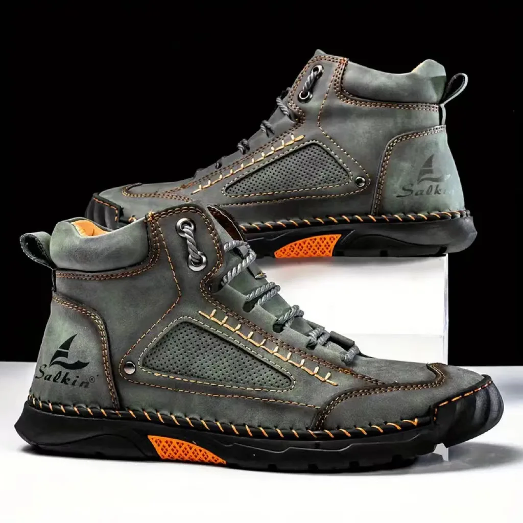 Men's Hand-stitched Boots Plus - Embroidery Handicraft 评论和价格