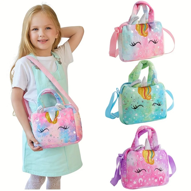 Sweet Unicorn Handbags For Gir - Embroidery Love 评论和价格