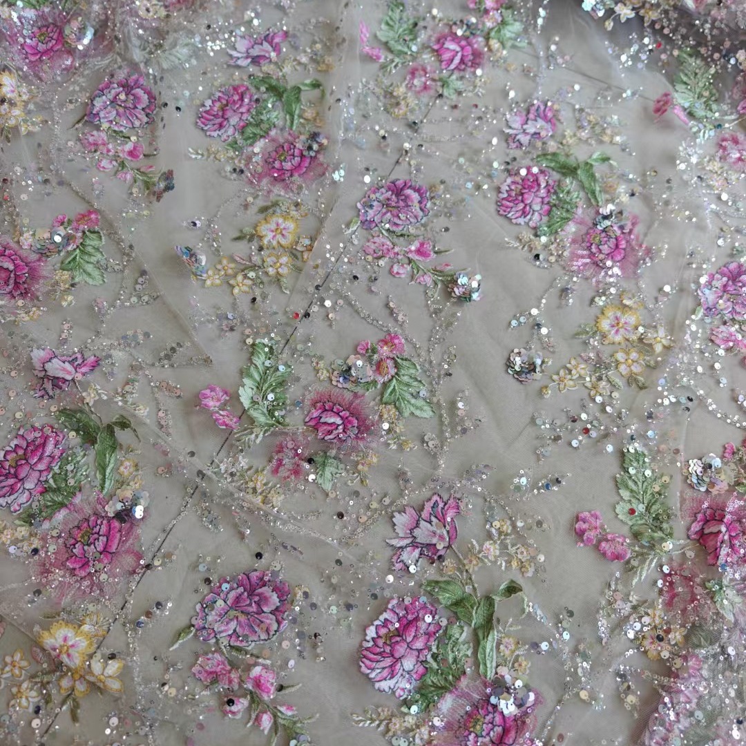 1M 120Cm Wide Luxury Beaded La - Embroidery Beads 评论和价格