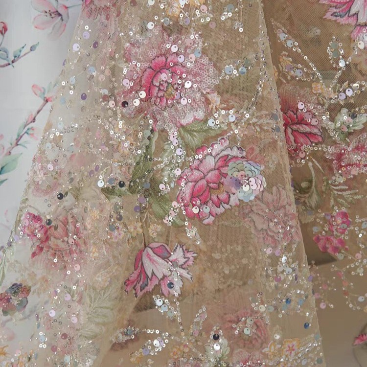 1M 120Cm Wide Luxury Beaded La - Embroidery Beads 评论和价格