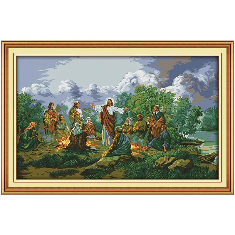 Jesus and His Disciples Patter - Embroidery Jesus 评论和价格