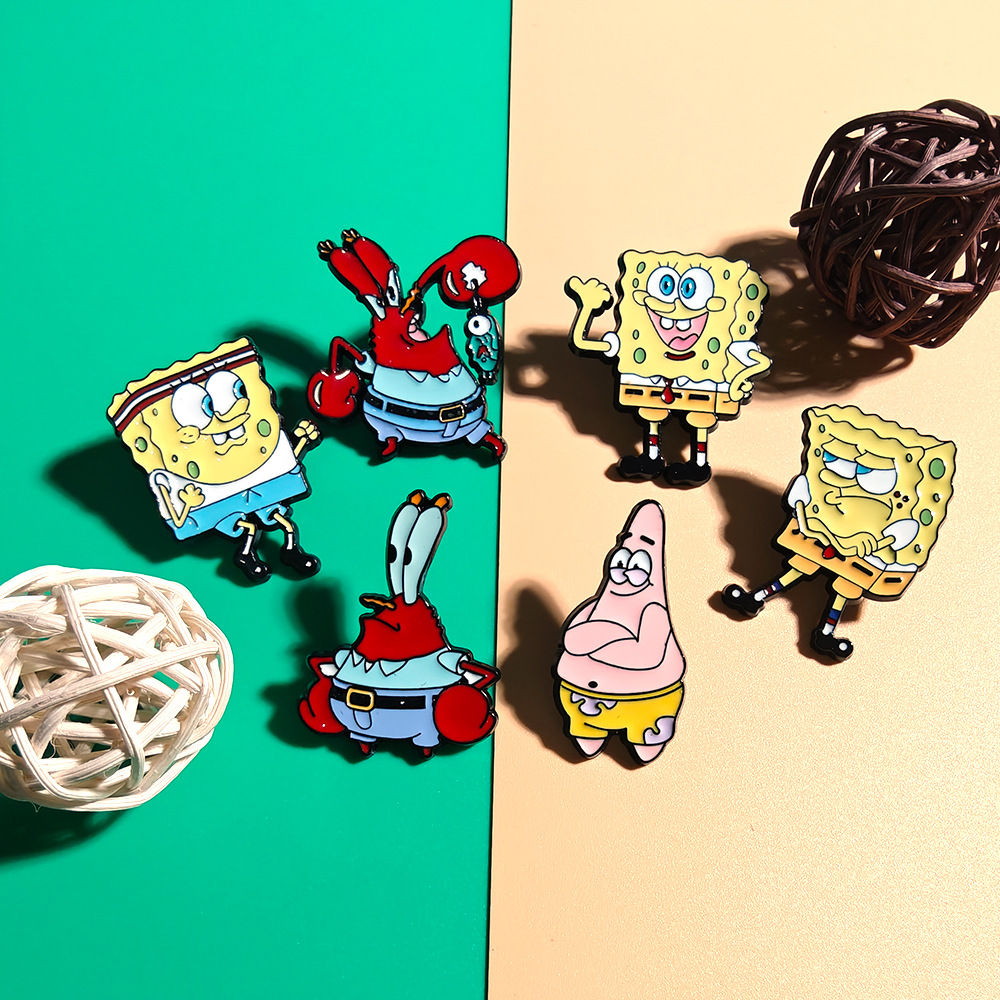 6 Pcs SpongeBob SquarePants An - Embroidery Garment 评论和价格