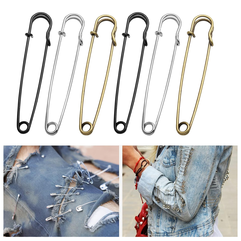 6PCS Large Safety Pins 4 Inch  - Embroidery House 评论和价格
