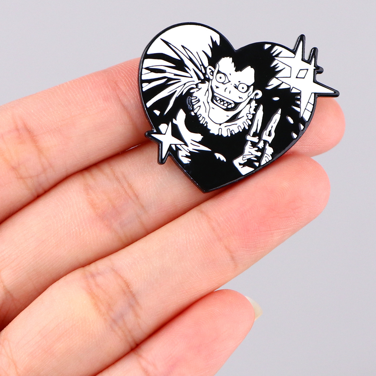 Metal Brooch Pin Death Note Ba - Embroidery Garment 评论和价格