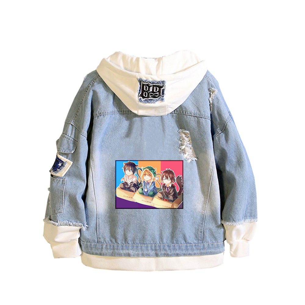 Noragami ARAGOTO Print Women D - Embroidery Jacket Jeans 评论和价格
