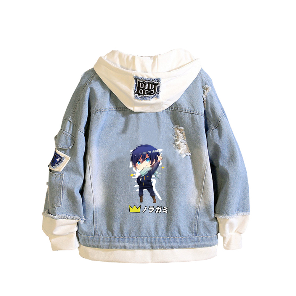 Noragami ARAGOTO Print Women D - Embroidery Jacket Jeans 评论和价格
