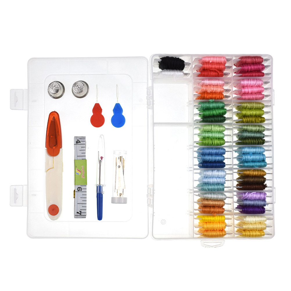 50 Assorted Embroidery Kit wit - Embroidery Free Pattern 评论和价格