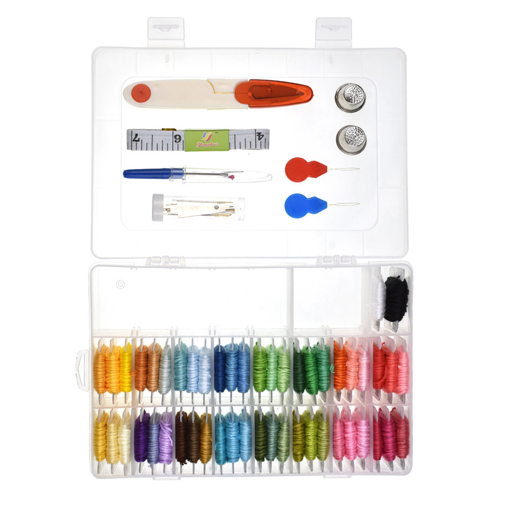 50 Assorted Embroidery Kit wit - Embroidery Free Pattern 评论和价格
