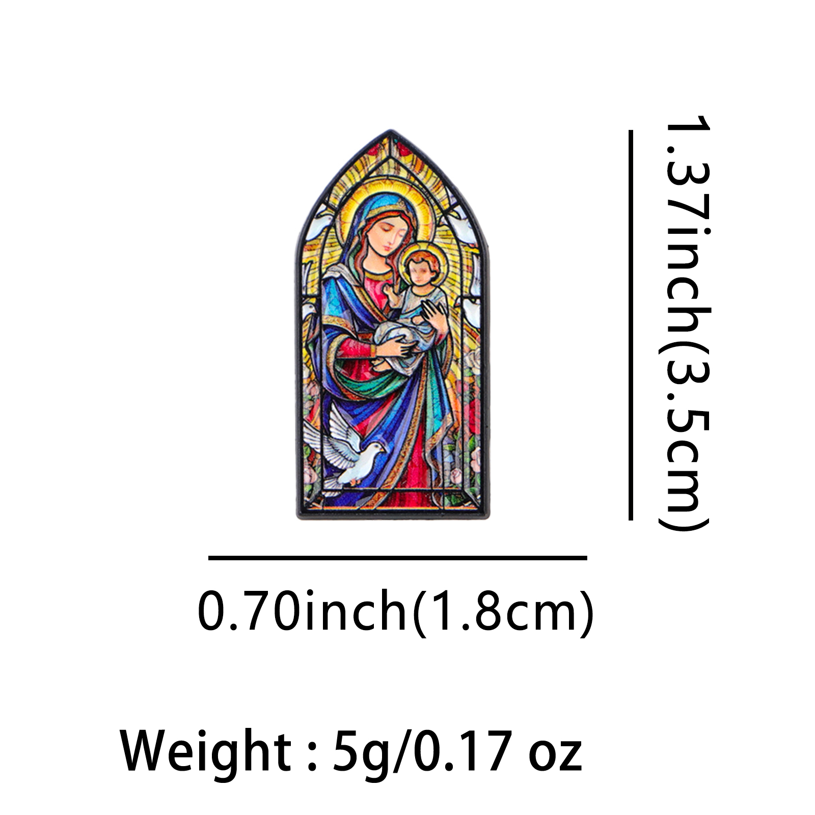Virgin Mary Jesus Vintage Lape - Embroidery Jesus 评论和价格
