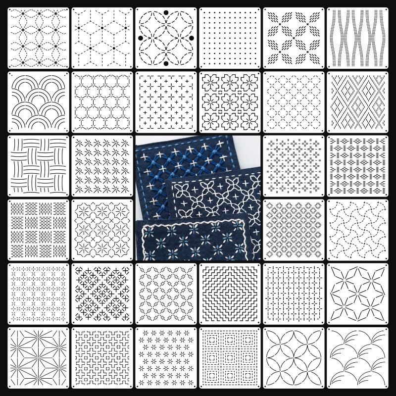 [J]9/32Pcs Sashiko Embroidery  - Embroidery Handicraft 评论和价格