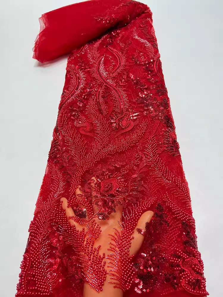1yard high quality gauze fabri - Embroidery Beads 评论和价格