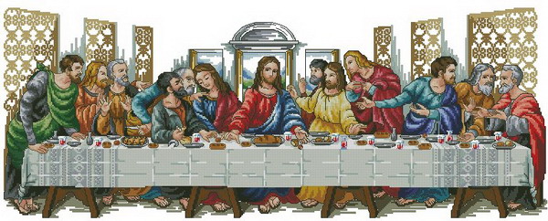 Last supper jesus sewing kit 1 - Embroidery Jesus 评论和价格