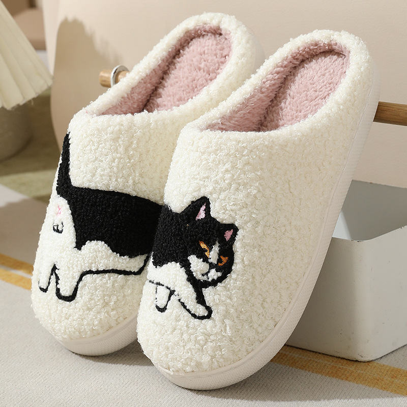 Winter Plush Cute Dachshund Em - Embroidery Shoes 评论和价格