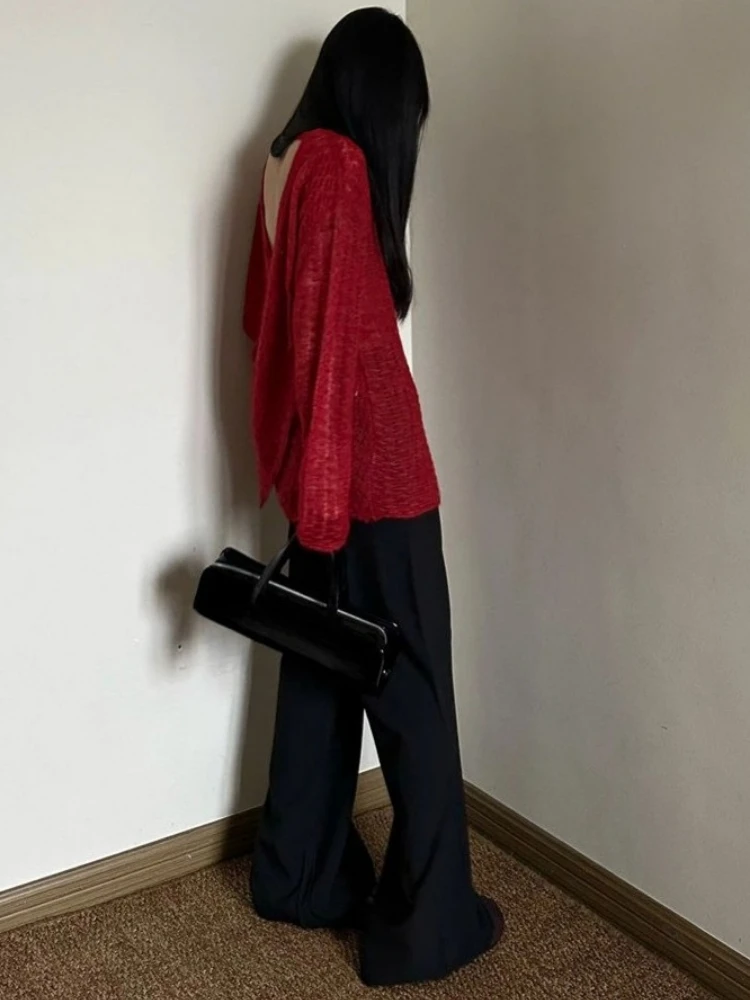 Y2K See-Through Knitted Women' - Embroidery A 评论和价格
