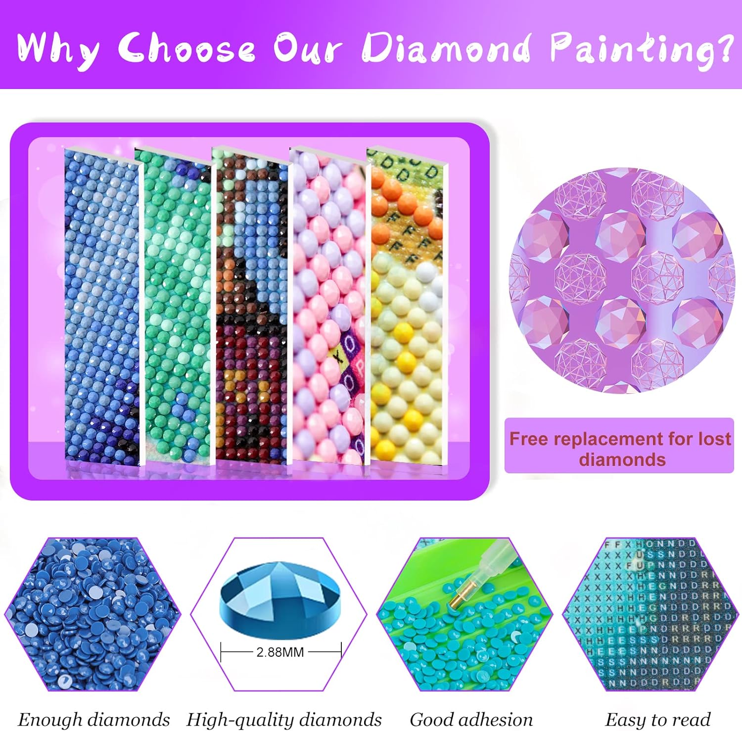 DIY Animal Diamond Painting Fu - Embroidery Stitch 评论和价格