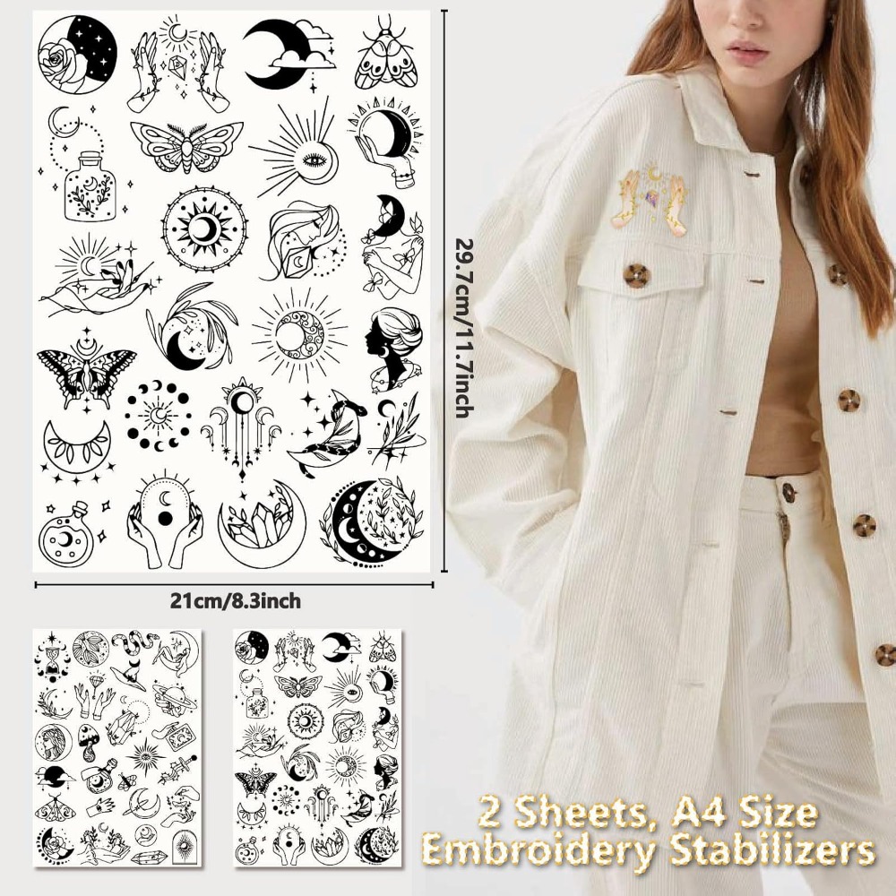 51Pcs Boho Moon Sun Water Solu - Embroidery Stitch 评论和价格