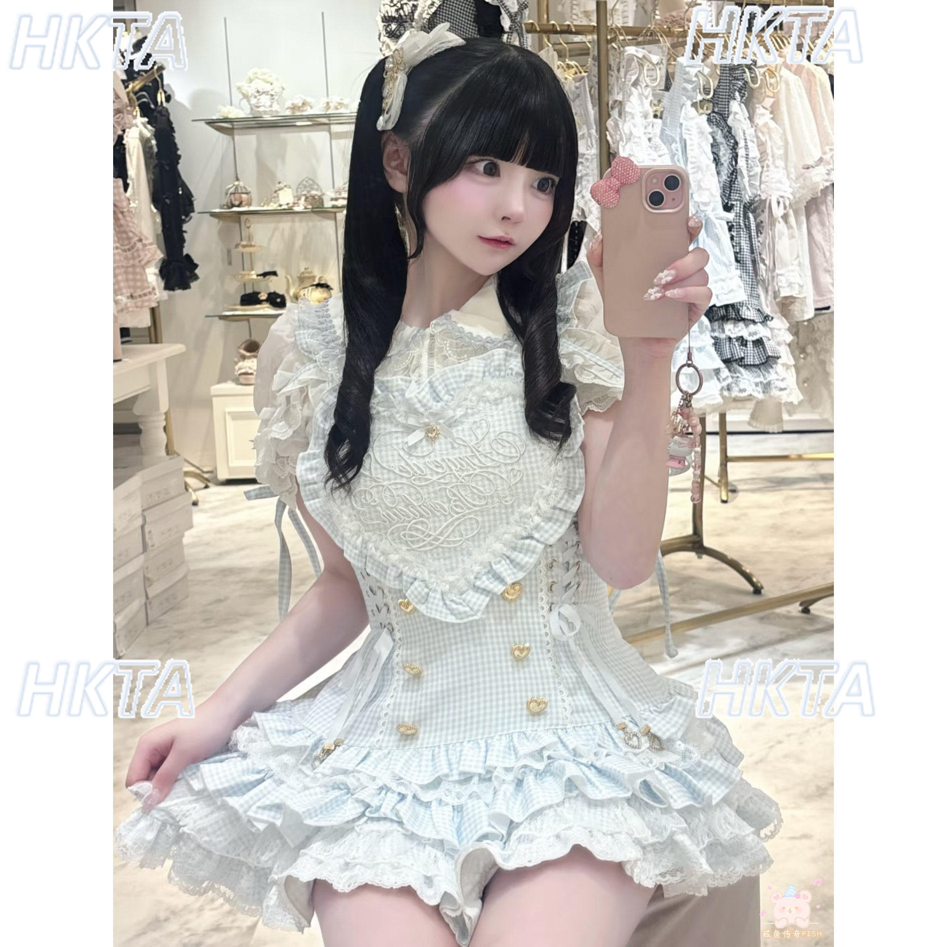 Japanese Mass Produced Plaid L - Embroidery Love 评论和价格