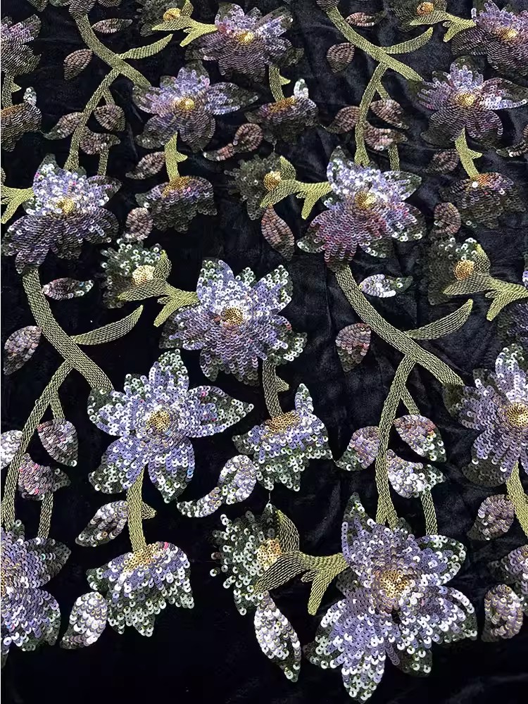 1yard Retro velvet tela Handcr - Embroidery Beads 评论和价格
