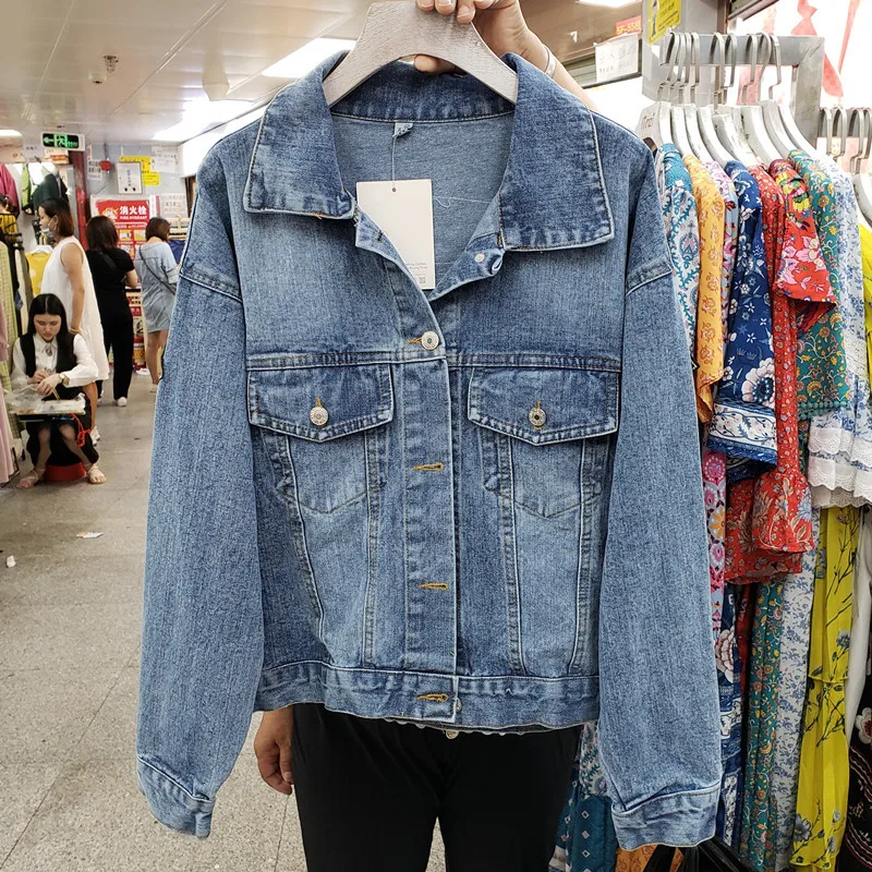 Vintage Blue Embroidery Sequin - Embroidery Jacket Jeans 评论和价格