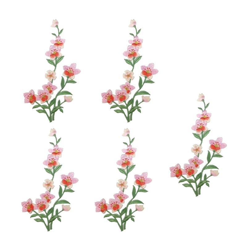R9UF 5Pcs Embroidery Applique  - Embroidery Jacket Jeans 评论和价格